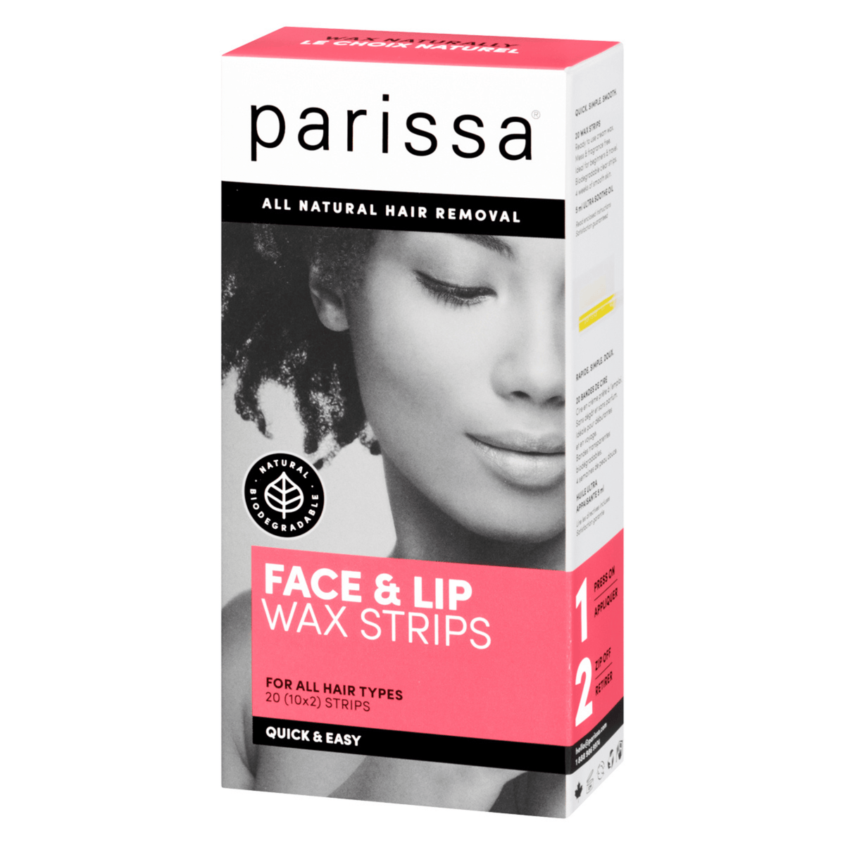 Face &amp; Lip Wax Strips Kits Parissa 