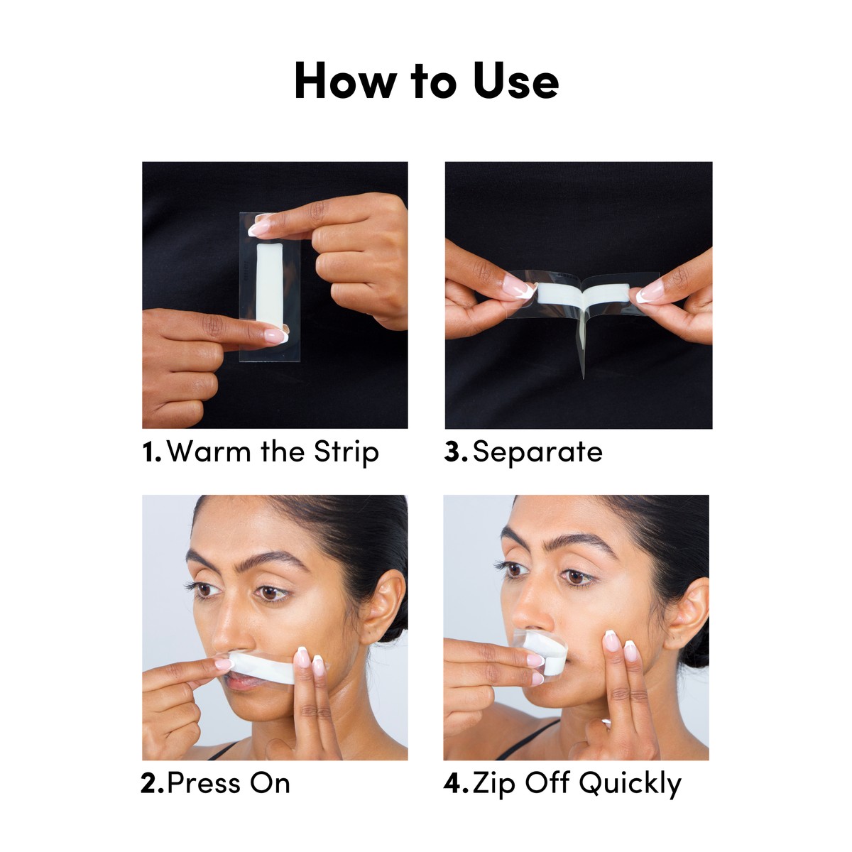 Face & Lip Wax Strips