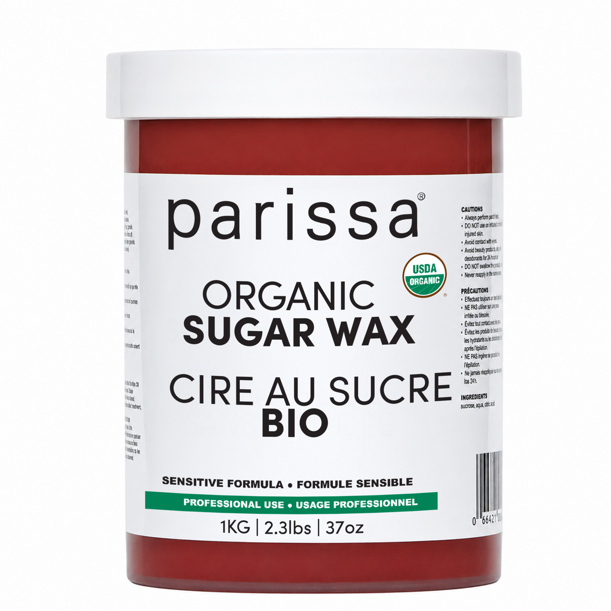 Organic Body Sugar Wax 730 ml (Professional Size)