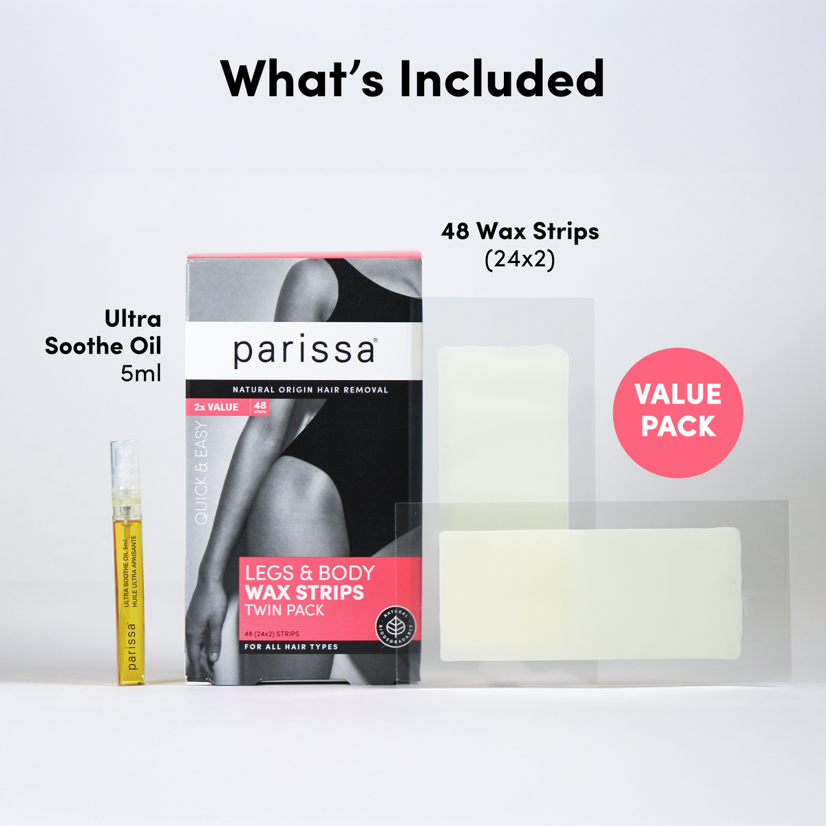 Legs & Body Wax Strips – Value Pack