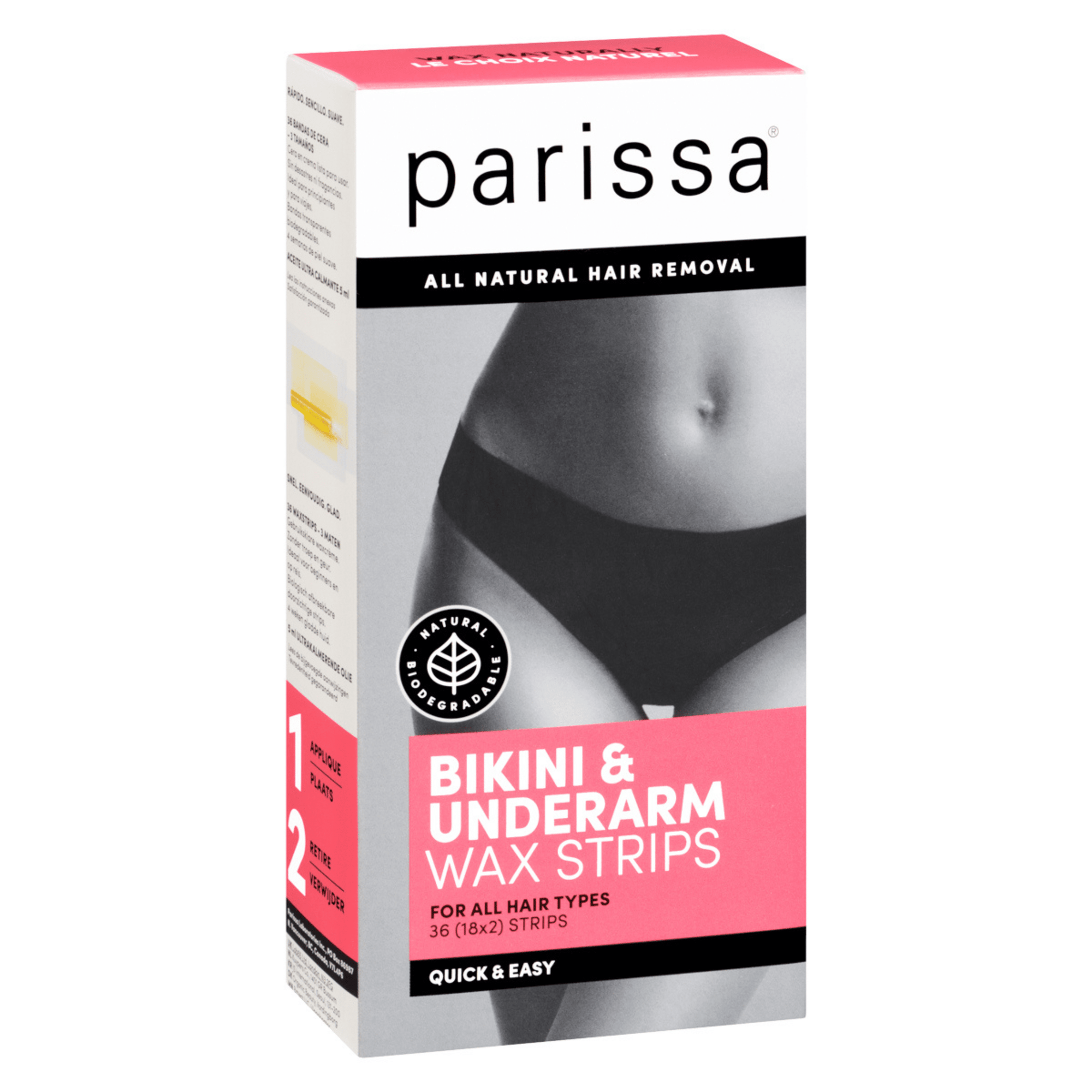 Bikini & Underarm Wax Strips Kits Parissa 